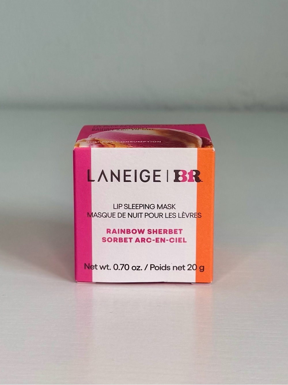 LANEIGE Lip Sleeping Mask Rainbow Sherbet 0.7 oz 20g Hydrating Lip Care